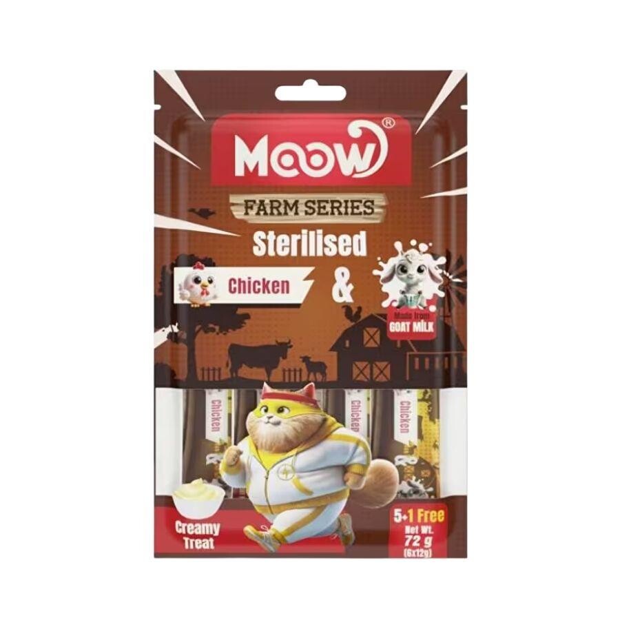 Moow Creamy Tavuklu Ve Keçi Sütlü Kısırlaştırılmış Sıvı Krema Kedi Ödülü 6X12 GR | SRC: Barcode: 8684862800040